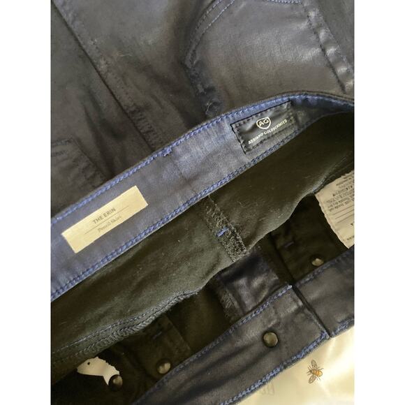 AG Adriano Goldschmied Women's Mini Skirt Size 26 Blue Coated Pencil NWOT - Picture 6 of 7